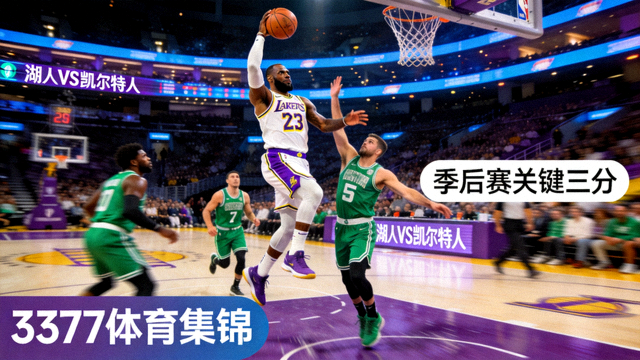 3377体育集锦-湖人VS凯尔特人季后赛精彩瞬间，詹姆斯关键三分